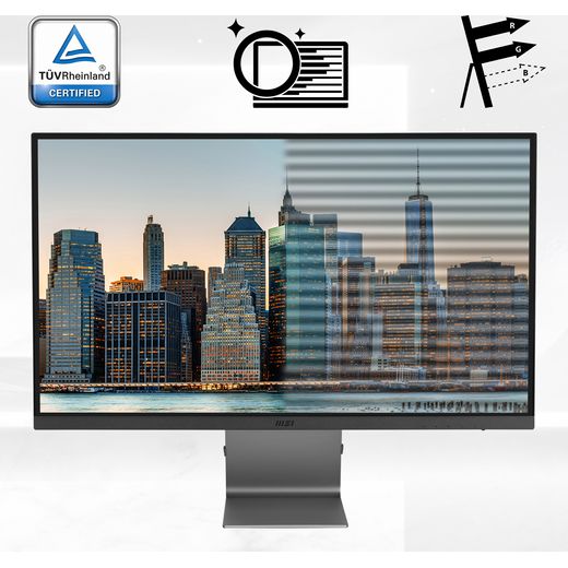 MSI 4K Ultra HD 27" 60Hz Monitor - Grey - Annotation - Screen quality shot